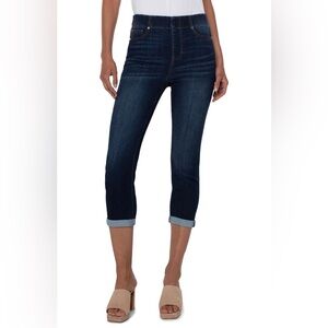 Stitch Fix Liverpool Chloe The Crop Jean Pull On Blue‎ Size 16/33